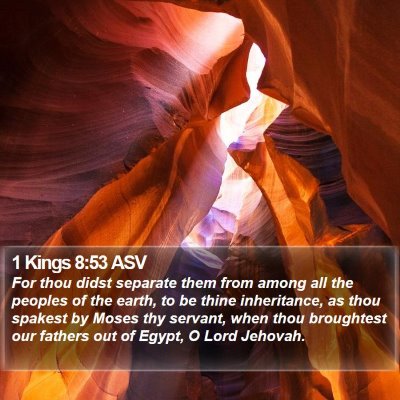 1 Kings 8:53 ASV Bible Verse Image