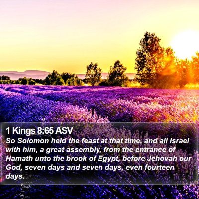 1 Kings 8:65 ASV Bible Verse Image