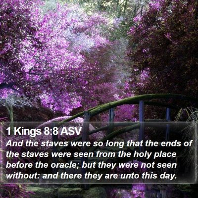1 Kings 8:8 ASV Bible Verse Image