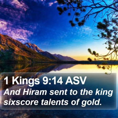1 Kings 9:14 ASV Bible Verse Image