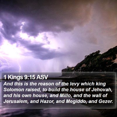 1 Kings 9:15 ASV Bible Verse Image