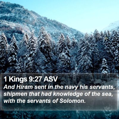 1 Kings 9:27 ASV Bible Verse Image