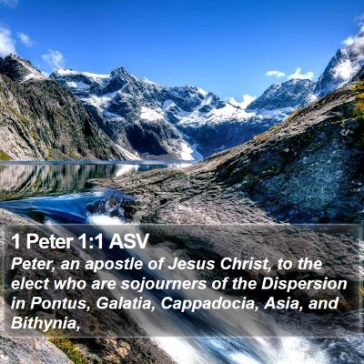 1 Peter 1:1 ASV Bible Verse Image