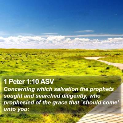 1 Peter 1:10 ASV Bible Verse Image