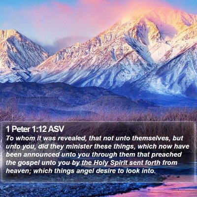 1 Peter 1:12 ASV Bible Verse Image