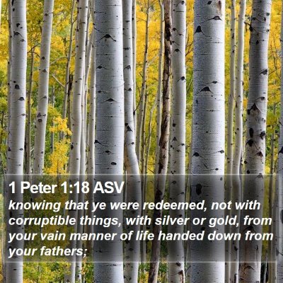 1 Peter 1:18 ASV Bible Verse Image