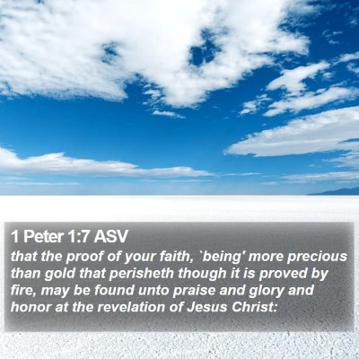 1 Peter 1:7 ASV Bible Verse Image
