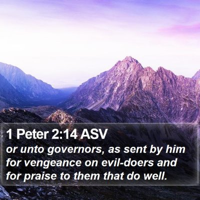 1 Peter 2:14 ASV Bible Verse Image