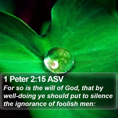 1 Peter 2:15 ASV Bible Verse Image