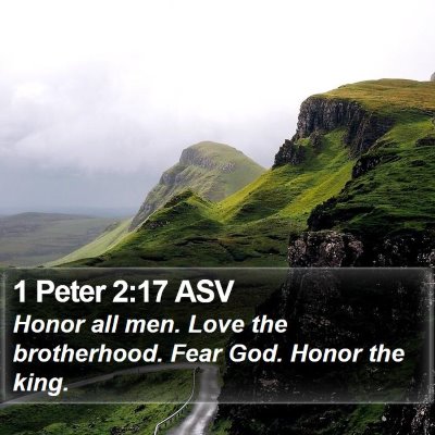 1 Peter 2:17 ASV Bible Verse Image