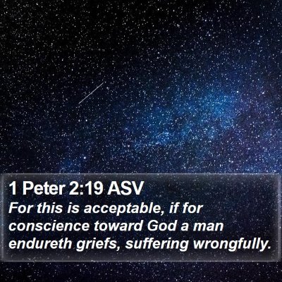 1 Peter 2:19 ASV Bible Verse Image