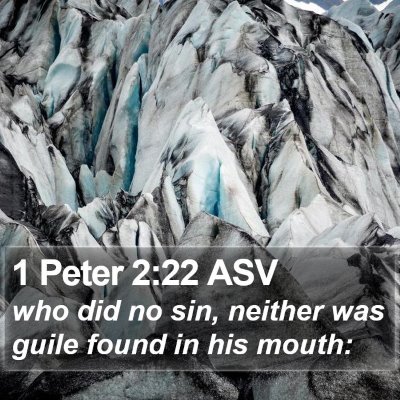 1 Peter 2:22 ASV Bible Verse Image