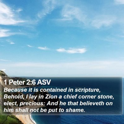 1 Peter 2:6 ASV Bible Verse Image
