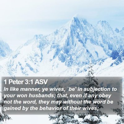 1 Peter 3:1 ASV Bible Verse Image