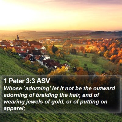 1 Peter 3:3 ASV Bible Verse Image