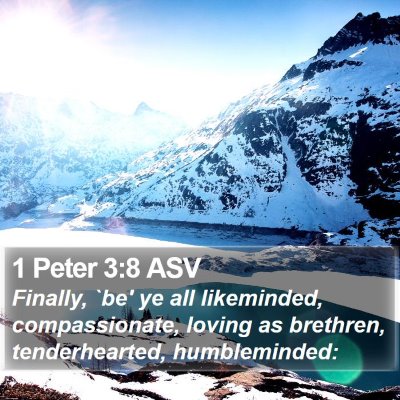 1 Peter 3:8 ASV Bible Verse Image
