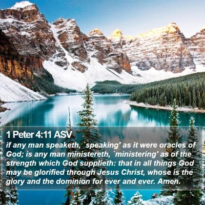 1 Peter 4:11 ASV Bible Verse Image