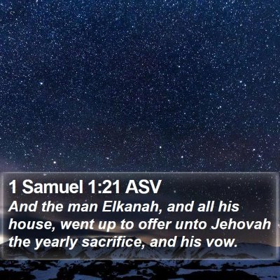 1 Samuel 1:21 ASV Bible Verse Image