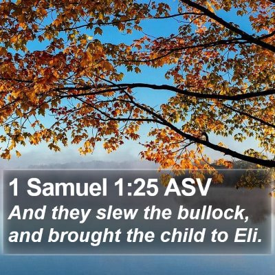 1 Samuel 1:25 ASV Bible Verse Image