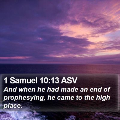 1 Samuel 10:13 ASV Bible Verse Image