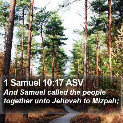 1 Samuel 10:17 ASV Bible Verse Image