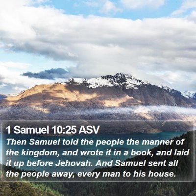 1 Samuel 10:25 ASV Bible Verse Image