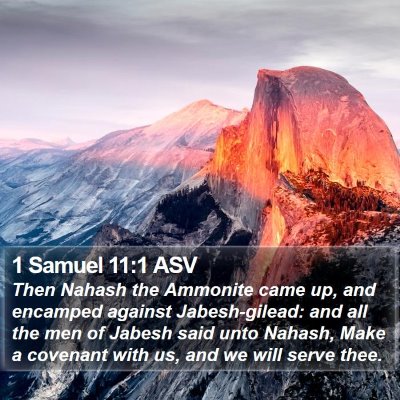 1 Samuel 11:1 ASV Bible Verse Image