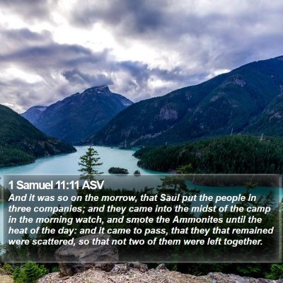 1 Samuel 11:11 ASV Bible Verse Image