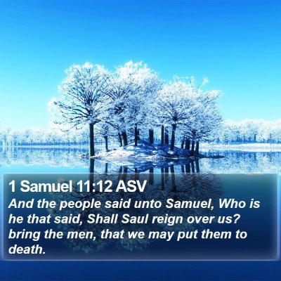 1 Samuel 11:12 ASV Bible Verse Image