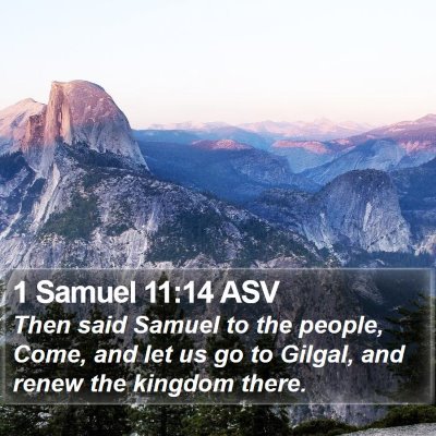 1 Samuel 11:14 ASV Bible Verse Image