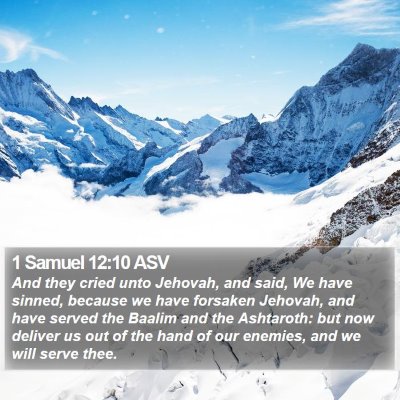 1 Samuel 12:10 ASV Bible Verse Image