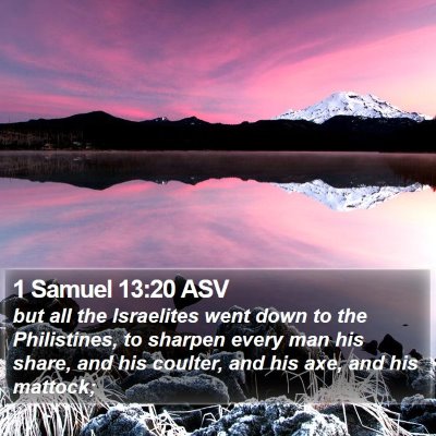 1 Samuel 13:20 ASV Bible Verse Image