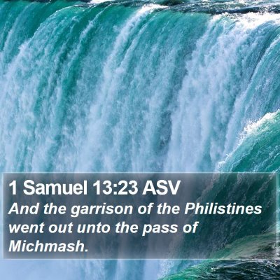 1 Samuel 13:23 ASV Bible Verse Image