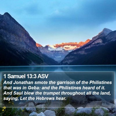 1 Samuel 13:3 ASV Bible Verse Image
