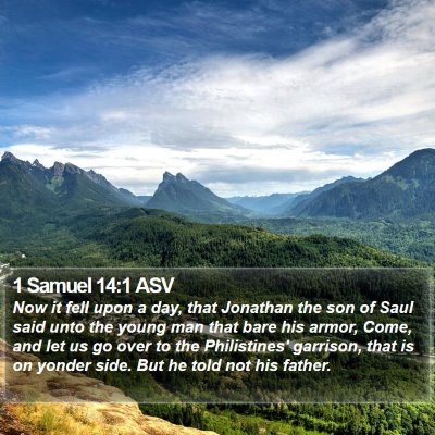 1 Samuel 14:1 ASV Bible Verse Image