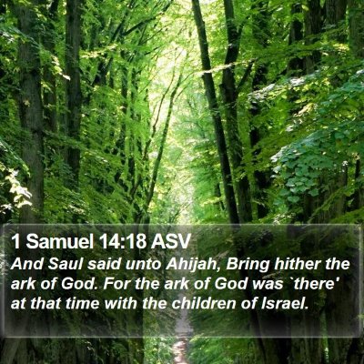 1 Samuel 14:18 ASV Bible Verse Image