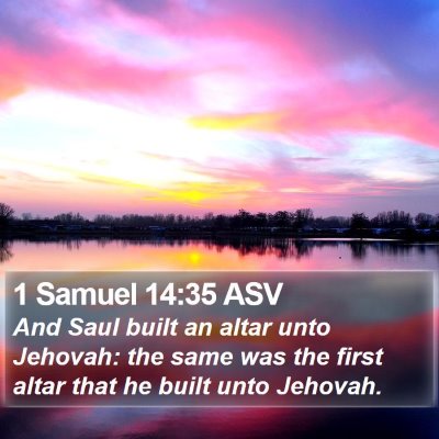 1 Samuel 14:35 ASV Bible Verse Image