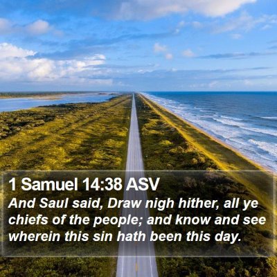 1 Samuel 14:38 ASV Bible Verse Image