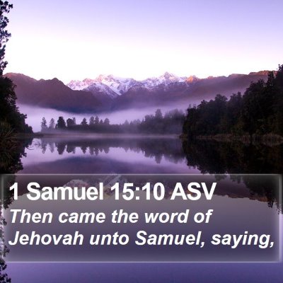 1 Samuel 15:10 ASV Bible Verse Image