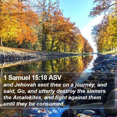 1 Samuel 15:18 ASV Bible Verse Image