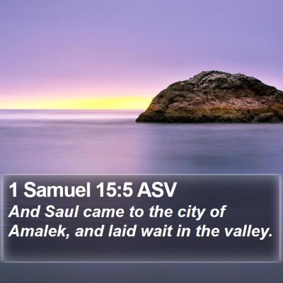 1 Samuel 15:5 ASV Bible Verse Image