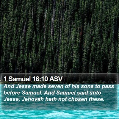 1 Samuel 16:10 ASV Bible Verse Image