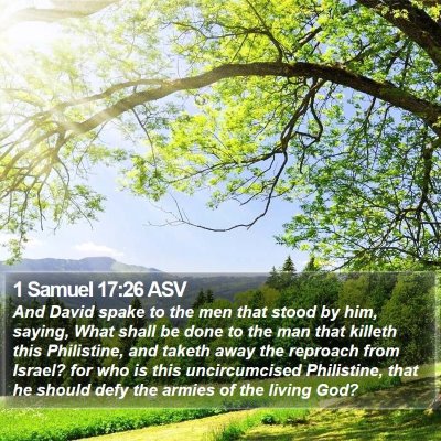 1 Samuel 17:26 ASV Bible Verse Image