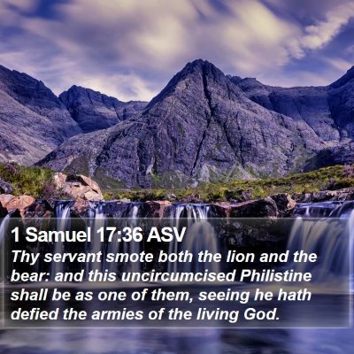 1 Samuel 17:36 ASV Bible Verse Image