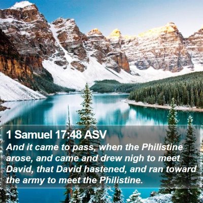 1 Samuel 17:48 ASV Bible Verse Image