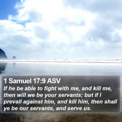 1 Samuel 17:9 ASV Bible Verse Image