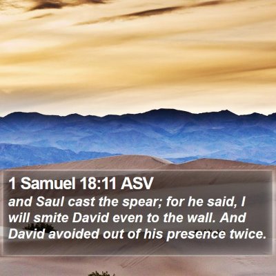 1 Samuel 18:11 ASV Bible Verse Image