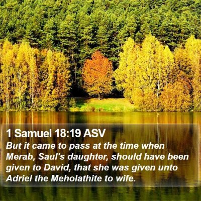 1 Samuel 18:19 ASV Bible Verse Image