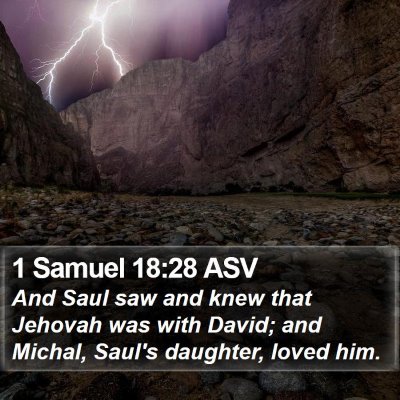 1 Samuel 18:28 ASV Bible Verse Image