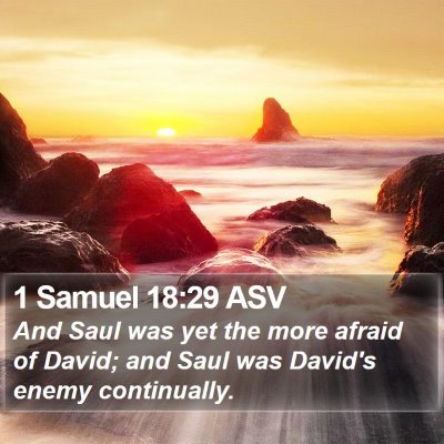 1 Samuel 18:29 ASV Bible Verse Image